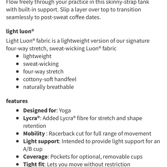 LULULEMON | Tank Top - Picture 5 of 6